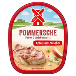 Rügenwalder Mühle Pommersche Feine Gutsleberwurst Apfel und Zwiebel