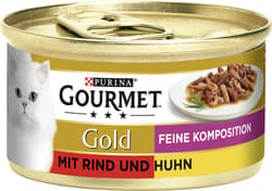 Purina GOURMET Gold feine Komposition mit Rind und Huhn