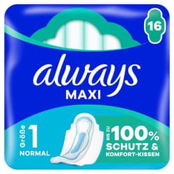 Always Maxi Normal Damenbinden (Größe 1) Mit Flügeln