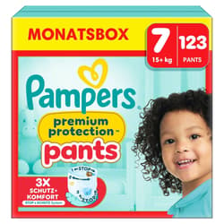Pampers Premium Protection Pants Gr. 7, Monatsbox, 15kg+