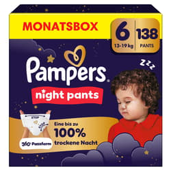 Pampers Night Pants Gr. 6, Monatsbox, 13kg+