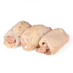 Freiländer BIO Hähnchenoberkeulensteaks mit Haut in Joghurt-Knoblauch-Marinade