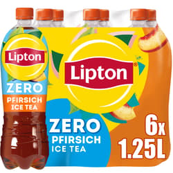 Lipton Peach Zero 6x1,25l (EINWEG)