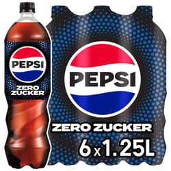 Pepsi Zero Zucker 6x1,25l (EINWEG)