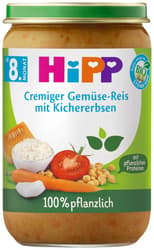 HiPP Bio Cremiger Gemüse-Reis mit Kichererbsen
