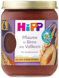 HiPP Bio Frucht & Getreide Pflaume in Birne mit Vollkorn