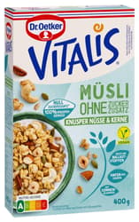 Vitalis without added sugar, crunchy nuts and seeds