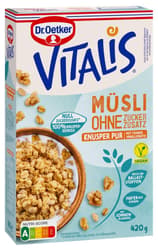 Vitalis with no added sugar, crispy pure