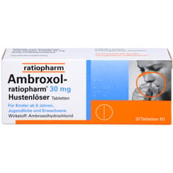 AMBROXOL-ratiopharm 30 mg cough suppressant tablets