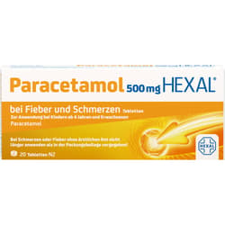 PARACETAMOL 500 mg HEXAL for fever and pain tablets.