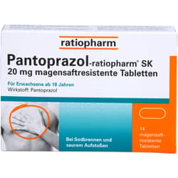 PANTOPRAZOL-ratiopharm SK 20 mg gastro-resistant tablets