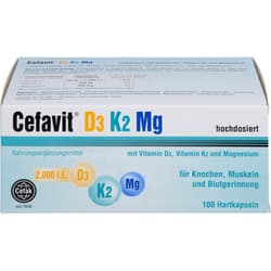 CEFAVIT D3 K2 Mg 2.000 I.E. Hartkapseln