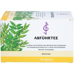 Laxative tea filter bags