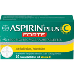 ASPIRIN plus C forte 800 mg/480 mg effervescent tablets