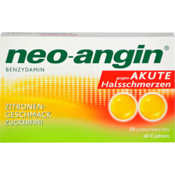 NEO-ANGIN Benzydamine acute sore throat lemon