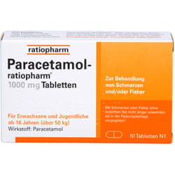PARACETAMOL-ratiopharm 1,000 mg tablets