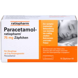 PARACETAMOL-ratiopharm 75 mg suppositories