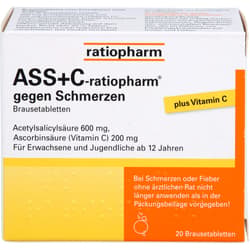 ASS + C-ratiopharm gegen Schmerzen Brausetabletten