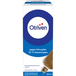 OTRIVEN 0.1% Nasal Drops Refill Bottle Practice Supplies