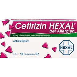 CETIRIZIN HEXAL Filmtabletten bei Allergien