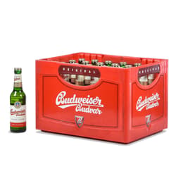 Budweiser Budvar Premium Lager Kiste 24x0,33 l  (MEHRWEG)