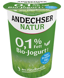 Andechser organic mild yogurt 0.1% fat