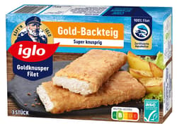 iglo ASC Goldknusper-Filets Gold-Backteig