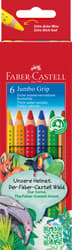 Faber-Castell coloured pencil Jumbo Grip box of 6