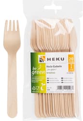 Wooden forks, 20 pieces