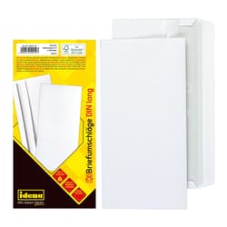 Idena Briefumschläge 75g/m² selbstklebend ohne Fenster weiß DIN lang 25 Stück