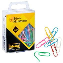 Idena Büroklammern aus Metall bunt