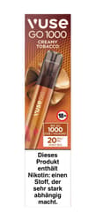 Vuse GO 1000 Creamy Tobacco 20mg Einweg-Zigarette
