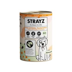 STRAYZ BIO Hund Nassfutter Pute mit Kürbis, Fenchel & Reis