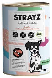 STRAYZ ORGANIC wet dog food salmon with potato, spinach and berries