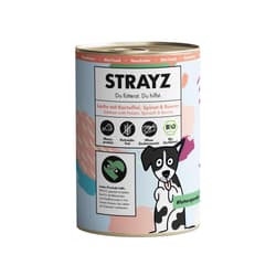 STRAYZ BIO Hund Nassfutter Lachs mit Kartoffel, Spinat und Beeren