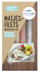 Deutsche See Matjesfilets nordischer Art mit Sauce Sylter Art