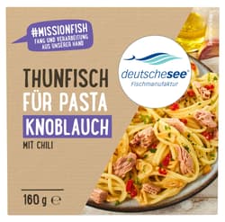 Deutsche See Thunfisch für Pasta Knoblauch