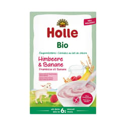 Holle Organic Goat's Milk Porridge Raspberry Banana gluten free