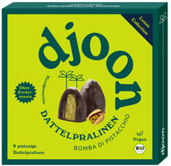 djoon BIO vegane Dattelpralinen Bomba di Pistacchio