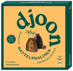 djoon BIO vegane Dattelpralinen Espresso Crunch