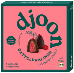 djoon BIO vegane Dattelpralinen Raspberry Cream