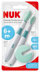 NUK Zahnpflege-Lernset, 2-teilig, Putzlernstift und Putztrainer inkl. Schutzring, optimale Vorbereitung aufs Zähneputzen