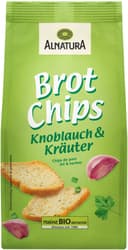 Alnatura organic bread chips with garlic and herbs
