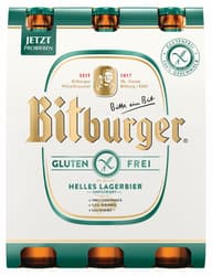 Bitburger Lager Glutenfrei 6x0,33 l (MEHRWEG)