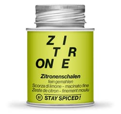 STAY SPICED! Zitronenschalen fein-gemahlen