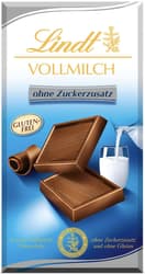 Lindt Vollmilch Tafel ohne Zuckerzusatz