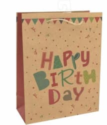 Geschenktasche Happy Birthday 18x23x8cm