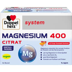 DOPPELHERZ Magnesium 400 Citrat system Granulat