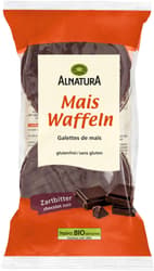 Alnatura organic corn waffles with dark chocolate