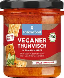 followfood BIO Veganer Thunvisch in Tomatensauce